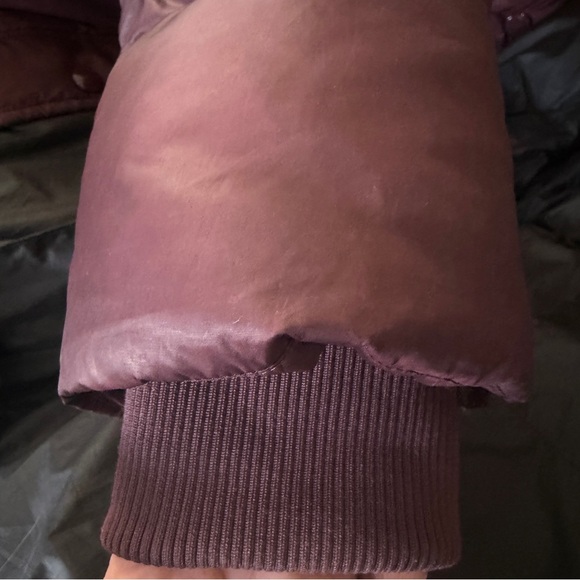 COACH Quilted Long Duck Down Puffer Coat Women Medium F34128 Bordeaux Burgundy M - Picture 6 of 16